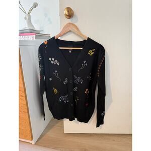 Aaeda Embroidered Floral Cardigan 🌼